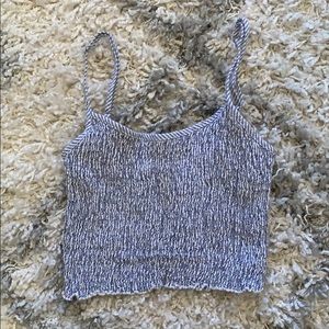 Brandy Melville- Blue and White striped tank